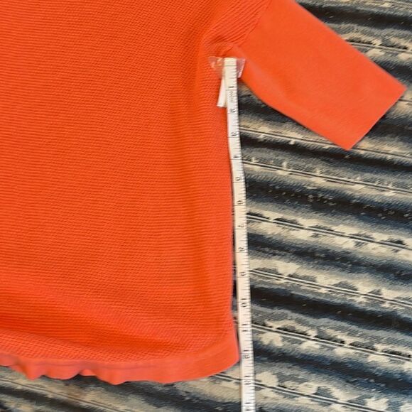 Banana Republic orange super cute knit sweater with 3/4 sleeves size S - Picture 7 of 8